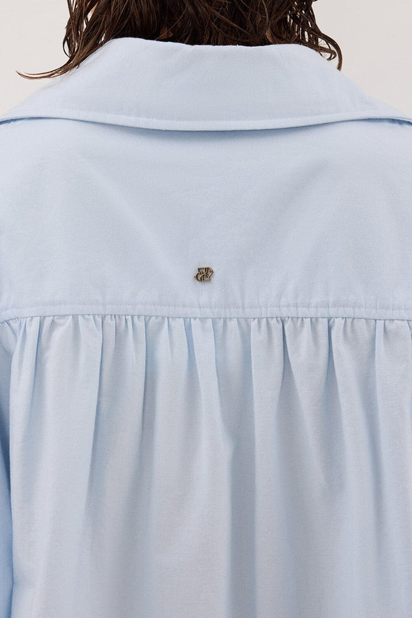 RHEA 2.0 ICE BLUE OVERSIZED COTTON SHIRT (Copy) - Image 5
